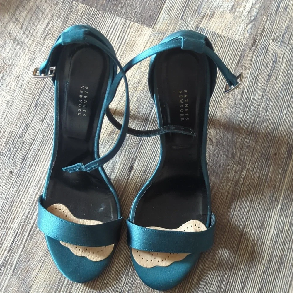 Barney's Satin Heels - Picture 5 of 7